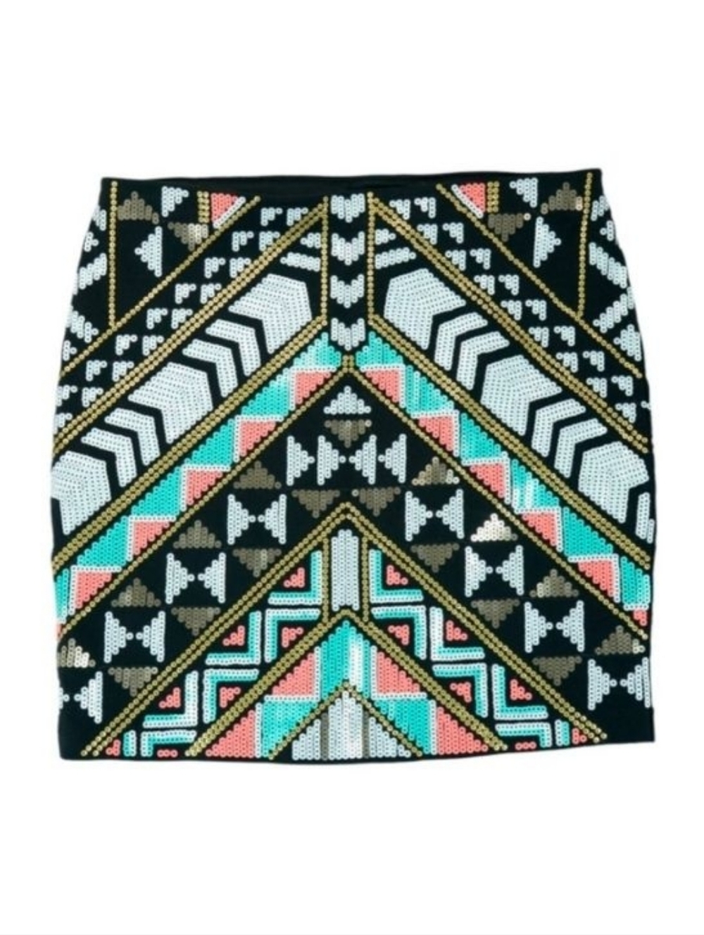 Express | Tribal Sequin Skirt
